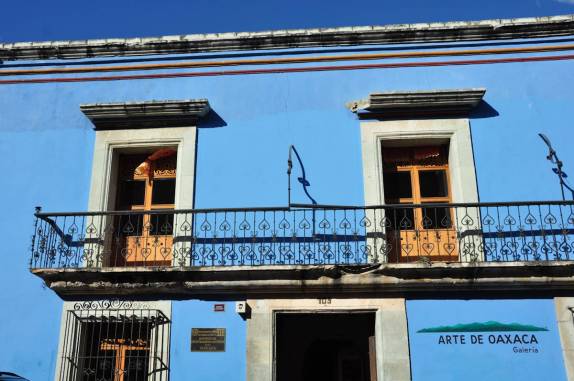 Uma das muitas galerias de arte em Oaxaca, no México